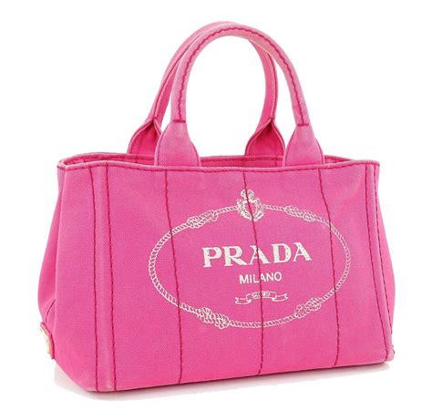 prada canapa tote pink|prada canvas totes.